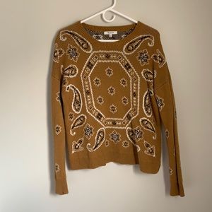 Madewell Bandana Sweater / Size S